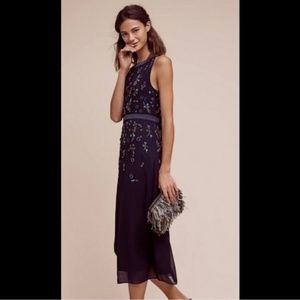 Anthropologie Not So Serious Biella Midi Dress Sz6